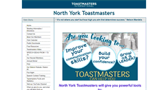 Desktop Screenshot of northyorktoastmasters.com