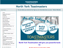 Tablet Screenshot of northyorktoastmasters.com